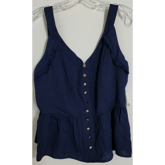 Maison Jules Tops - Maison Jules Navy Blue Tank Top
